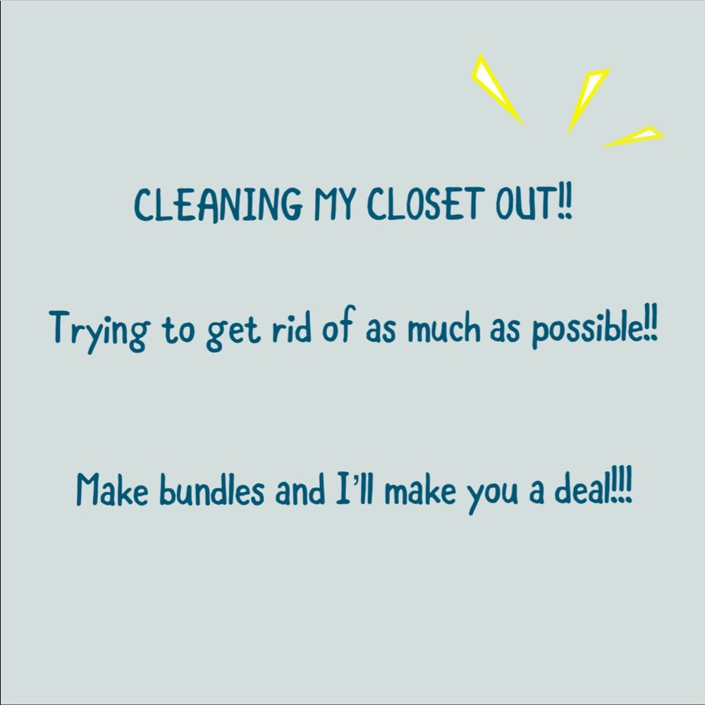 CLOSET CLEAN OUT!!!!!